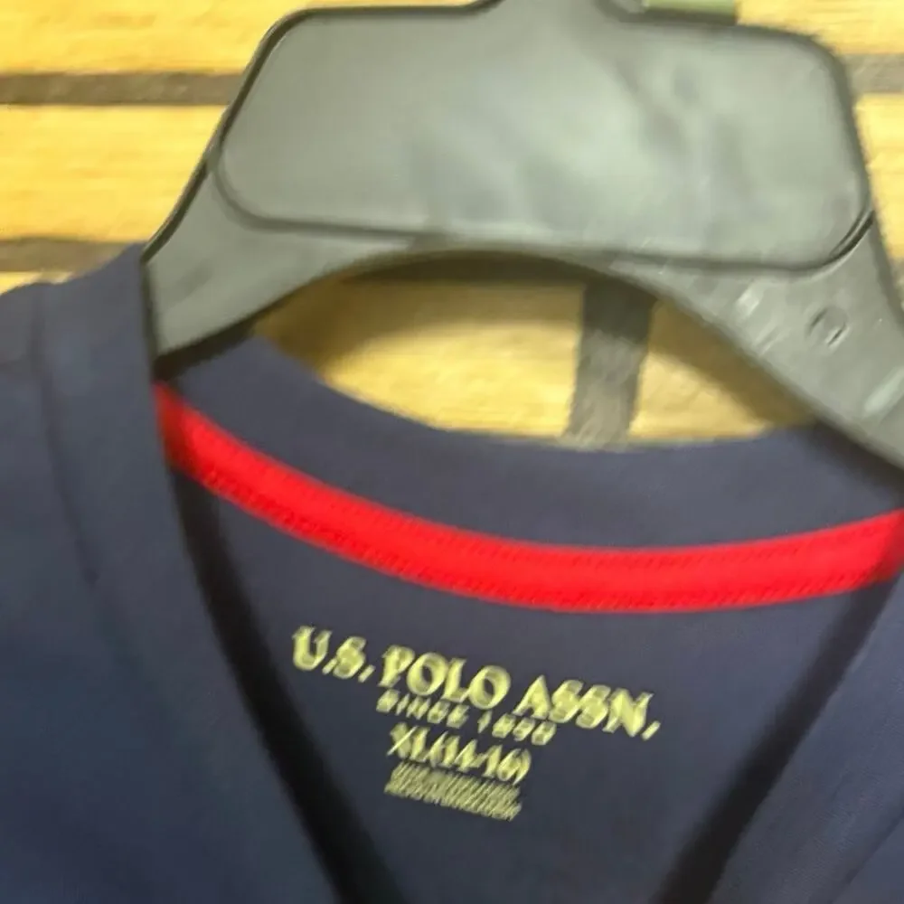 US Polo Assn Navy Tee And Polo Set Boys Size XL